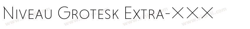 Niveau Grotesk Extra字体转换 Niveau Grotesk Extra字体转换